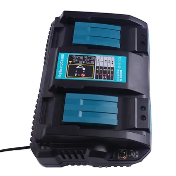 Înlocuire nou Instrument de Putere Baterie Litiu-ion, Dual Port de Rapid Optimizat 4A Ieșire Încărcător Pentru Makita BL1415 BL1430 BL1840 BL1830