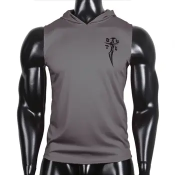 NE SEXY Bărbați de Moda de Îmbrăcăminte Sport Culturism Hanorac Rezervor de Top Musculare Tricou cu gluga