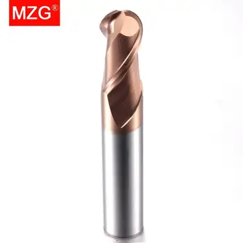 MZG 2 Flaut Prelungi Moara 100L de Tăiere HRC60 4mm 5mm Frezare Prelucrare Oțel de Tungsten Mingea Nas End Pic de freze