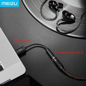 Meizu Amplificator pentru Căști HiFi lossless DAC Tip C-3.5 mm audio adaptor Cirrus Logic CS43131 Chip 600ou PCM 32bit/384k DSD 128