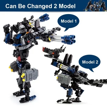 2019 Nou 2-în-1 Transformare Serie Blocuri Set Masina Robot Camion de Model de Deformare Gudi Jucărie pentru băiat compatibil