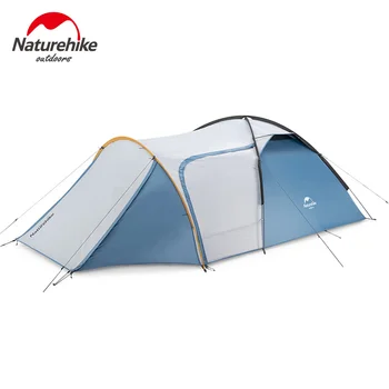 Naturehike Cavaler cort o cameră, o sală de 3 persoane cort în aer liber camping auto-conducere impermeabil, windproof cort
