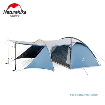 Naturehike Cavaler cort o cameră, o sală de 3 persoane cort în aer liber camping auto-conducere impermeabil, windproof cort