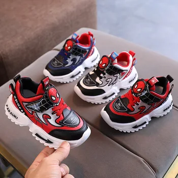 Adidasi copii Spiderman Copii Pantofi Casual Fată Băiat Pantofi de Sport de Toamna Iarna din Piele PU Plus Welvet copil Copilul Adidași