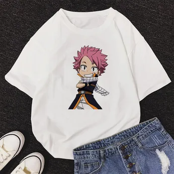 Janpanese Anime Fairy Tail T-shirt Femei Casual, O-Neck Mâneci Scurte de Vară Tipărite Tricou Top Tee Tricou Femei Îmbrăcăminte