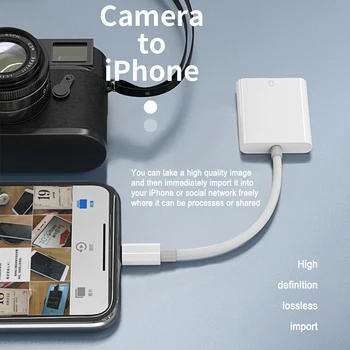 Sindvor pentru Lightning to SD OTG Card Reader pentru iPhone iPad iPod, Macbook interfata Carduri de Memorie Utilizați Nicio APLICAȚIE Nevoie de Sprijin IOS 13