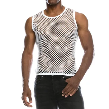 2019 fierbinte Bărbați stil Casual de Vara Musculare Pulover Mâneci Scurte Tricou de Plasă de Sus Bluza feb12
