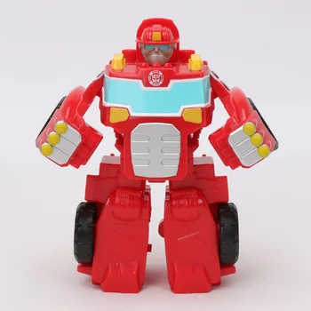 13cm Playskool Eroilor Transformers Roboții Salvare Energiza Val de Foc-Bot Hot Shot Rescan Chase Poliție Bot de Acțiune Figura