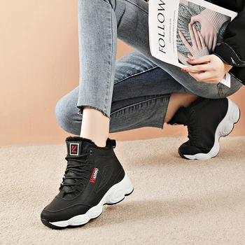 FamtiYaa Adidasi Casual pentru Femei Pantofi Platforma Vulcaniza Sport Running Pantofi de Moda de Iarnă 2020