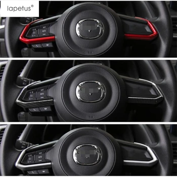 Lapetus ABS Rosu / Aspect Fibra de Carbon / Mat Accesorii se Potrivesc Pentru Mazda CX-3 CX3 - 2020 Volan de Turnare prin Acoperire Kit de Echipare