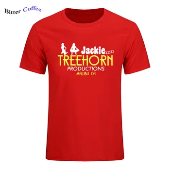 Jackie Treehorn Producții Tricou Inspirat de Big Lebowski Tip tricou porno Confortabil tricou Casual cu Maneci Scurte T-shirt
