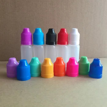 1000pcs 10ML PE de unică folosință din Plastic sticle Cu protecție pentru copii și Lung și Subțire Sfat pentru E-lichid pentru tigara Dropper Sticle Goale