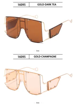 2020 Nit Pătrat ochelari de Soare pentru Femei Brand de Lux de Designer Supradimensionate Oglindă de Metal Ochelari de Oameni Nuante UV400 Unic de sex Feminin de Ochelari