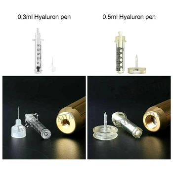 Injecție de unică folosință 0,3 ml Hialuronic Pen Ace de Seringă Fiolă Capul De Înaltă Presiune Mezo Hyaluronique Pen Pistol Pulverizator Instrument