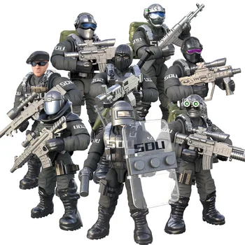 JTY Jucării Forțele Speciale antiteroriste Asambla Blocuri Cifrele de Acțiune Militare Armate Minifigures Model de Jucărie Pentru Copii Cadouri