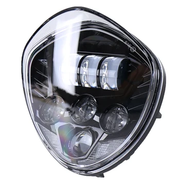 Motocicleta 7inch 60W LED-uri Faruri Hi-Lo Fascicul Motocicleta Lumina Lampa Pentru Victorie 2010-2016 Cross Country