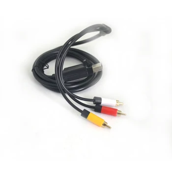 1.8 M/6ft Audio-Video AV RCA Video Cu Trei RCA Mufă Cablu Compozit echipament de Joc accesorii pentru X-box 360 Slim