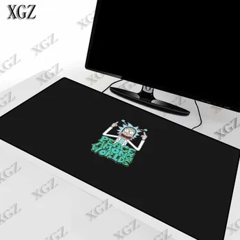 XGZ Pentru CSGO Morty Anime Mouse Pad Gamer Mare de Blocare Marginea Moale Durabil Gaming Mousepad Non-alunecare de Cauciuc Calculator de Birou Mat XXL