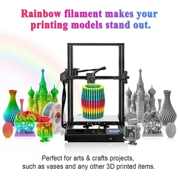 SUNLU Curcubeu PLA Filament de 1.75 MM 1KG Colorate Filament PLA New Sosire MĂTASE Curcubeu Imprimantă 3D Material