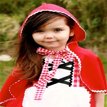 2021 Fetita Printesa rochie Little Red Riding Hood Dress +mantie Albă ca Zăpada Petrecerea de Crăciun Rochie Costum de Halloween