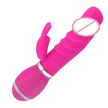 OLO 12 Viteze G Spot Penis artificial Vibratoare jucarii Sexuale pentru Femei Alimentat De Baterie Rabbit vibrator Masturbării Feminine Realist