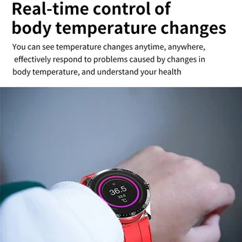 ECG PPG Ceas Inteligent Bărbați Corpului Termometru Rata de Inima Tracker de Fitness Smartwatch Sport Femei apelare Bluetooth Ceas Pentru Android IOS