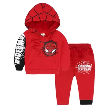 Spiderman hanorac baieti haina + pantalon Seturi copilul haine fete primavara spider man cosplay costum copii, hanorace copii