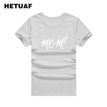 HETUAF 2018 Mama Doi de Vara Tricou Femei Topuri Hipster Streetwear Tumblr Femei T-shirt Femme Amuzant Doamnelor Harajuku Camisetas Mujer