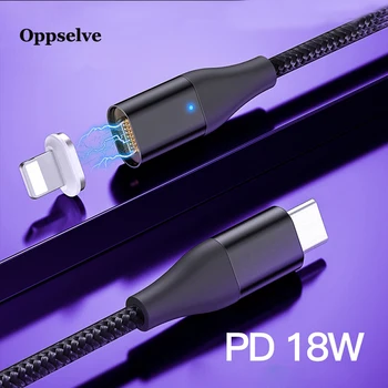 Oppselve 18W PD 3A USB de Tip C Magnetice Încărcător Pentru iPhone 7 X 11 USBC Cablu de Date de Tip C, Încărcare Rapidă Cablul de Sârmă Pentru Samsung Nota 8