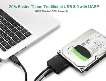 LBSC USB 3,0 Cablurile SATA convertidor macho 2,5/3,5 și șapte de centimetri HDD/SSD adaptador de cablu convertir