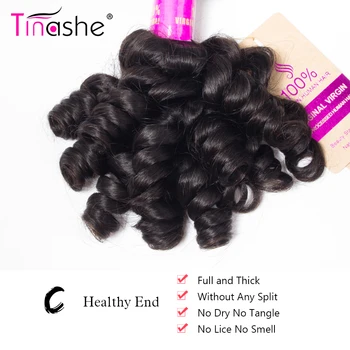 Tinashe Păr Funmi Păr 4 Pachete Cu Frontală A Părului Brazilian Țese Pachete Cu Închidere Remy De Păr Uman Pachete Cu Frontal
