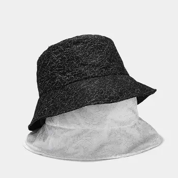 Noul stil de bumbac culoare solidă Găleată Pălărie Pescar Pălăria în aer liber, de călătorie pălărie de Soare Capac de Pălării pentru Femei 197