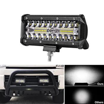 7inch 400W Impermeabil LED lumina de lucru bara de combo beam lumini de Conducere pentru camion Off Road 4WD SUV 4x4 Camioane Autoturisme 12V 24V lampa de ceață