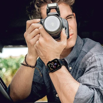 Pentru apple watch se curea 6 5 4 44mm 40 mm banda pentru iwatch curea 3 42mm 38mm Ultra subțire din Oțel Inoxidabil Modernizate Adaptor Brățară