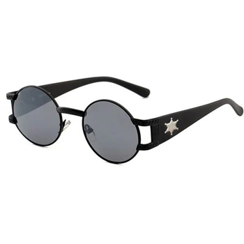 2021 Lux Metal Sculptat Rotund ochelari de Soare Femei de Epocă Ochelari de Soare pentru Bărbați ochelari de soare Ovala Oculos Feminino Lentes Gafas De Sol UV400