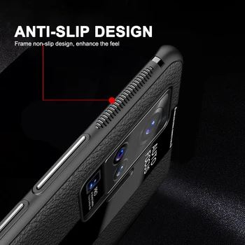 X50 Clasic rezistent la Șocuri Telefon de lux Acoperi Vivo X50 Pro Mat Textura Subțire Mat de Protecție Fundas Pentru Vivo X 50 Pro
