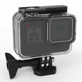 60m Subacvatice Caz Impermeabil pentru GoPro Hero 8 Coajă de Protecție de Acoperire Carcasă Neagră, Lentilă aparat de Fotografiat Capacul de Protecție de Locuințe Muntele