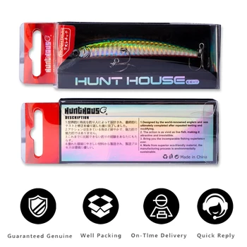 Hunthouse Crystal Minnow 3d MAGNUM Pescuit Nada Plutitoare Momeală de Pescuit Mici și Greu Momeli