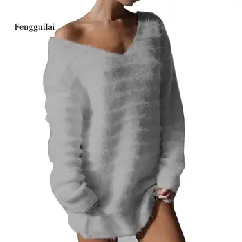 Toamna plus dimensiune mare 5XL 6XL 7XL femei cu dungi pulover pulover vrac Sexy Femeie pulover v-neck negru roz topuri
