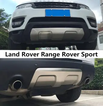 Pentru Land Rover Range Rover Sport 2016 2017 2018 Fata + Bara Spate Difuzor din oțel Inoxidabil, Bare de protectie Paza placa antiderapare