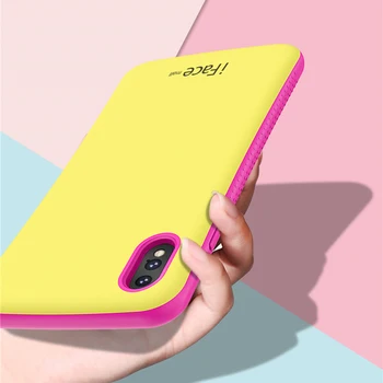 IFace Mall Grele Caz Pentru iPhone XS MAX XR rezistent la Șocuri Capacul din Spate Coajă Tare 11Pro max XR X Moi Telefon Mobil Cazuri