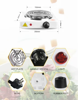 MINIM Shisha Cărbunele Aragaz Arzător Aragaz Electric 220V 1000w plită de Gătit Bucătărie Cafea Încălzire Narghilea Arzător Chi