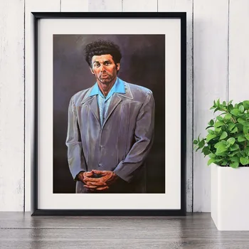 Seinfeld Kramer Portret Opera De Arta Canvas Arta Print Tablou Poster Poze De Perete Pentru Camera De Zi Decorative Decor Acasă Nici Un Cadru