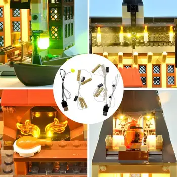 Lumina LED-uri Kit Pentru Lego 75954 Sala de Blocuri Jucarii si Cadouri Copii Cărămizi Jucarii Model Blocuri X0Z9