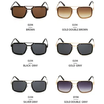 Retro ochelari de Soare Patrati Bărbați 2020 Brand de Moda Designer de Nit Ochelari de Soare Pentru Barbati Vintage Nuante Pentru Femei gafas de sol hombre