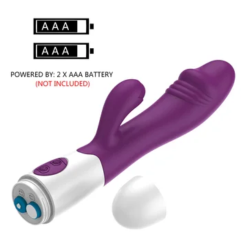 OLO USB Reîncărcare Dublă Vibrație Rabbit Vibrator Vibrator punctul G Masaj Vaginal Stimulator Clitoris Jucarii Sexuale pentru Femei