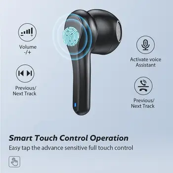 K28 TWS Bluetooth Căști fără Fir LED de Putere de Afișare Sport Căști de Control Tactil de Reducere a Zgomotului cu Microfon Căști