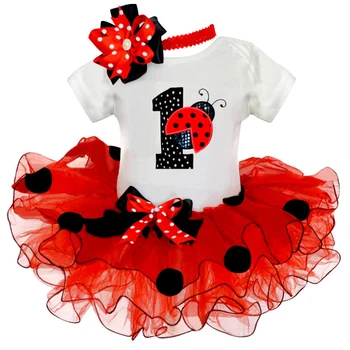 Copil de vara Mini-Rochie Tutu pentru Un An 1 Ziua Poarte Printesa Haine Copii Flori cu Bandă de susținere 3pcs Rochii vestido infantil