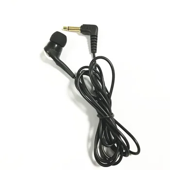 Linhuipad 1-Bud negru pentru căști de 3,5 mm plug de aur Singură parte MONO earbug 1,2 M w/Heavy-Duty Cablu pentru telefon Inteligent biblioteca școlii