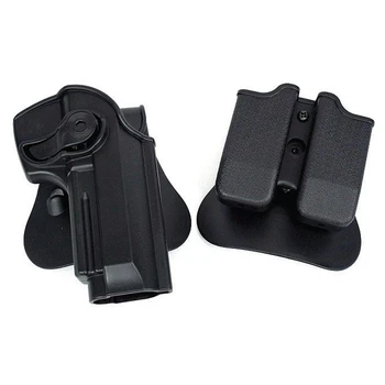 Toc de Pistol Glock Polimer de Retenție Roto Toc de 9 mm Dublu Titularul Revista se Potrivește Glock 17